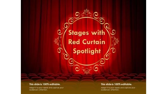 Stages With Red Curtain Spotlight Ppt PowerPoint Presentation Ideas Visual Aids
