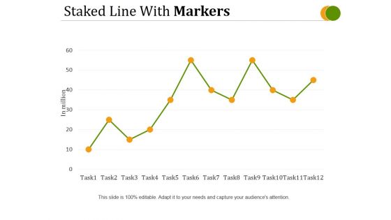 Staked Line With Markers Ppt PowerPoint Presentation Infographic Template