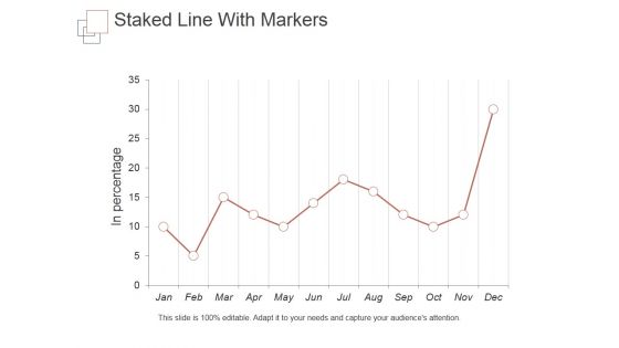 Staked Line With Markers Ppt PowerPoint Presentation Introduction