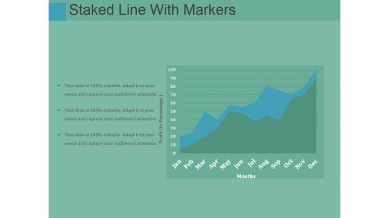 Staked Line With Markers Ppt PowerPoint Presentation Model Portfolio