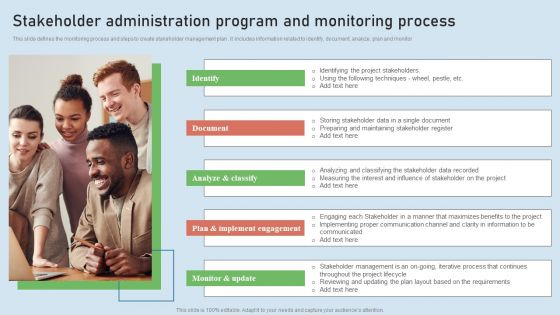 Stakeholder Administration Program And Monitoring Process Formats PDF