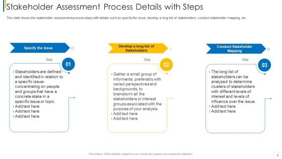 Stakeholder Assessment Process Details With Steps Guidelines PDF