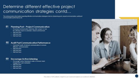 Stakeholder Communication Program Determine Different Effective Project Contd Slides PDF