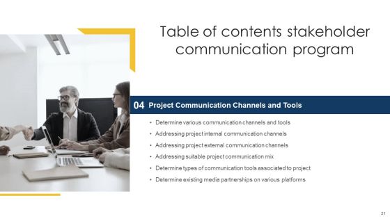 Stakeholder Communication Program Ppt PowerPoint Presentation Complete Deck With Slides Slide21
