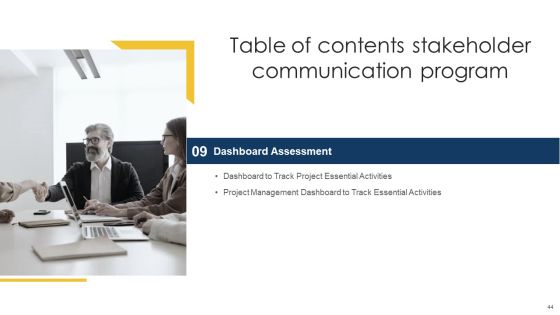 Stakeholder Communication Program Ppt PowerPoint Presentation Complete Deck With Slides Slide44