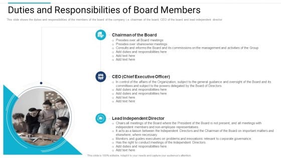 Stakeholder Governance Improve Overall Corporate Performance Duties And Responsibilities Of Board Formats PDF