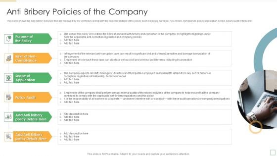 Stakeholder Management Assessment Business Fundamentals Anti Bribery Policies Of The Company Demonstration PDF