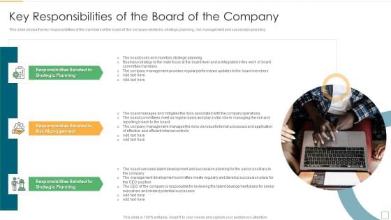 Stakeholder Management Assessment Business Fundamentals Key Responsibilities Of The Board Formats PDF