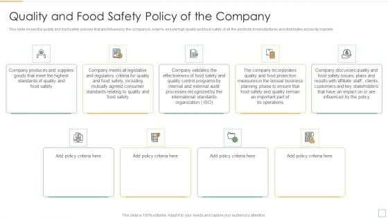 Stakeholder Management Assessment Business Fundamentals Quality And Food Safety Policy Guidelines PDF