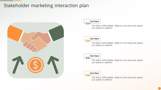 Stakeholder Marketing Interaction Plan Ppt PowerPoint Presentation Portfolio Aids PDF