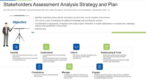 Stakeholders Assessment Analysis Strategy And Plan Background PDF