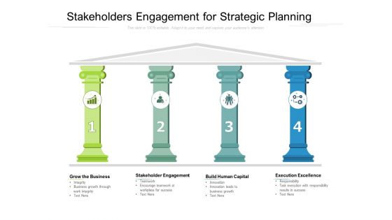 Stakeholders Engagement For Strategic Planning Ppt PowerPoint Presentation Summary Graphics Design