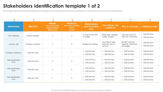 Stakeholders Identification Template Ppt File Inspiration PDF Stakeholders Identification Template Ppt File Inspiration PDF