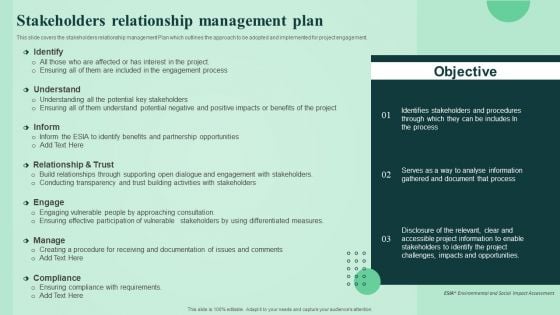 Stakeholders Relationship Management Plan Strengthen And Manage Relationships With Stakeholders Introduction PDF