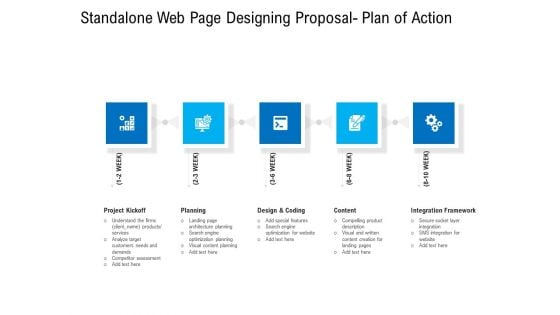Standalone Web Page Designing Proposal Plan Of Action Template PDF Standalone Web Page Designing Proposal Plan Of Action Template PDF