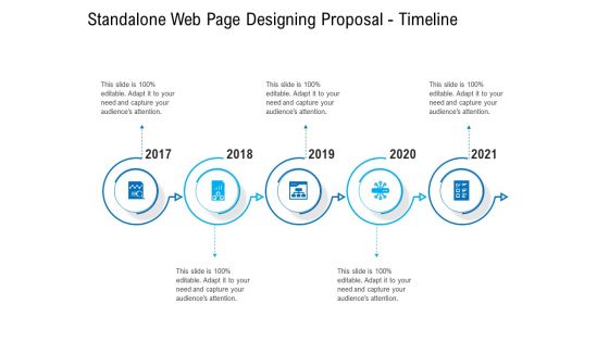 Standalone Web Page Designing Proposal Timeline Slides PDF Standalone Web Page Designing Proposal Timeline Slides PDF
