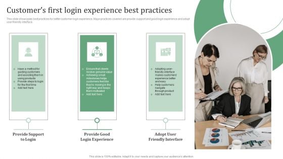 Standard Approaches For Client Onboarding Journey Customers First Login Professional PDF