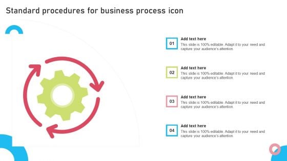 Standard Procedures For Business Process Icon Elements PDF