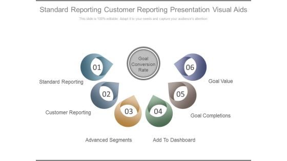 Standard Reporting Customer Reporting Presentation Visual Aids Ppt Slides