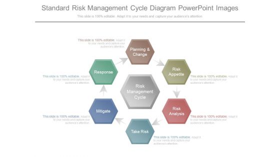 Standard Risk Management Cycle Diagram Powerpoint Images