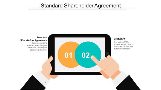 Standard Shareholder Agreement Ppt PowerPoint Presentation Pictures Graphics Example