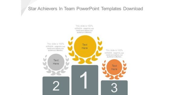 Star Achievers In Team Powerpoint Templates Download