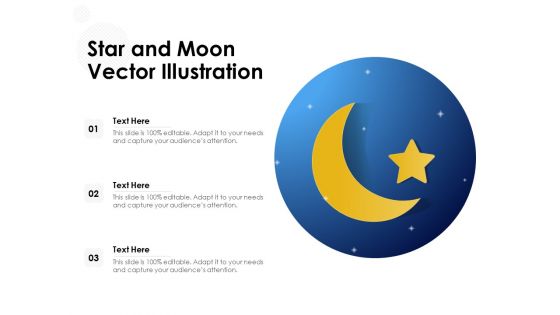 Star And Moon Vector Illustration Ppt PowerPoint Presentation Gallery Elements