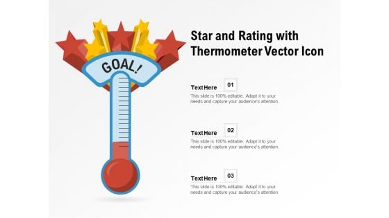 Star And Rating With Thermometer Vector Icon Ppt PowerPoint Presentation Gallery Graphics Download PDF