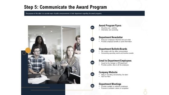 Star Employee Step 5 Communicate The Award Program Designs PDF Star Employee Step 5 Communicate The Award Program Designs PDF