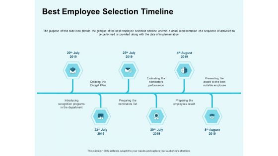 Star Performer Best Employee Selection Timeline Ppt Icon Files PDF