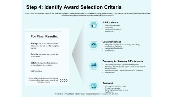 Star Performer Step 4 Identify Award Selection Criteria Ppt Show Demonstration PDF