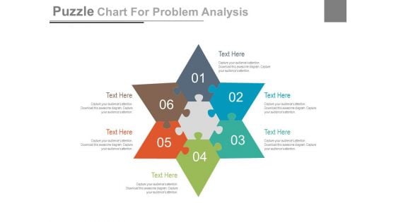 Star Puzzle Chart For Solution Strategy Powerpoint Slides