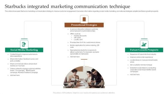 Starbucks Integrated Marketing Communication Technique Slides PDF