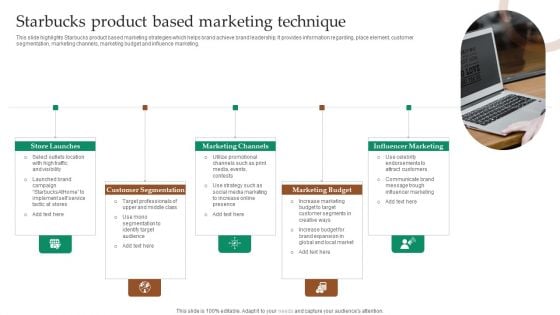 Starbucks Product Based Marketing Technique Ideas PDF