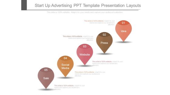 Start Up Advertising Ppt Template Presentation Layouts