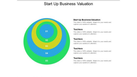 Start Up Business Valuation Ppt PowerPoint Presentation Slides Example Cpb