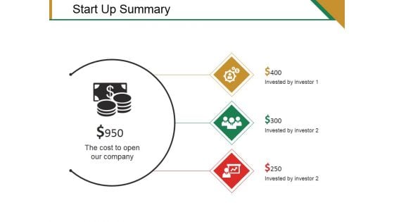 Start Up Summary Ppt PowerPoint Presentation Portfolio Display