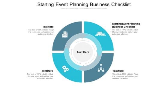 Starting Event Planning Business Checklist Ppt PowerPoint Presentation File Show Cpb