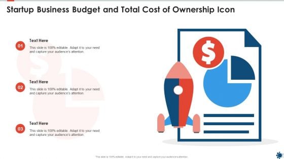 Startup Business Budget And Total Cost Of Ownership Icon Download PDF