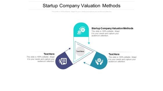 Startup Company Valuation Methods Ppt PowerPoint Presentation Slides Demonstration Cpb Pdf