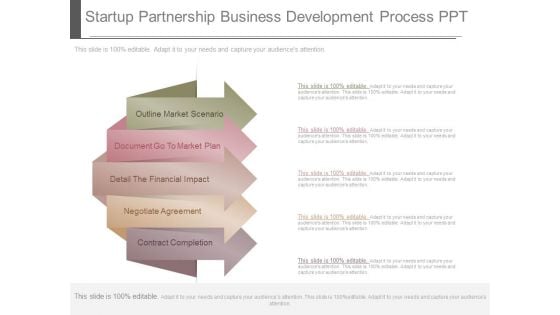 Startup Partnership Business Development Process Ppt