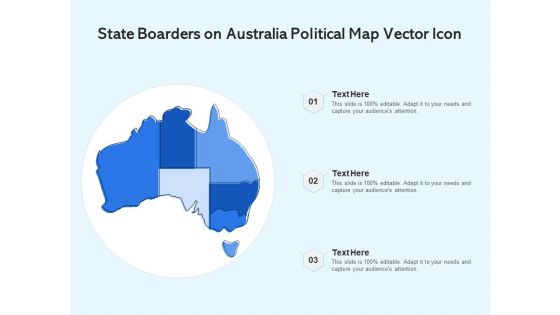 State Boarders On Australia Political Map Vector Icon Ppt PowerPoint Presentation File Show PDF