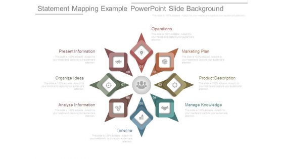 Statement Mapping Example Powerpoint Slide Background