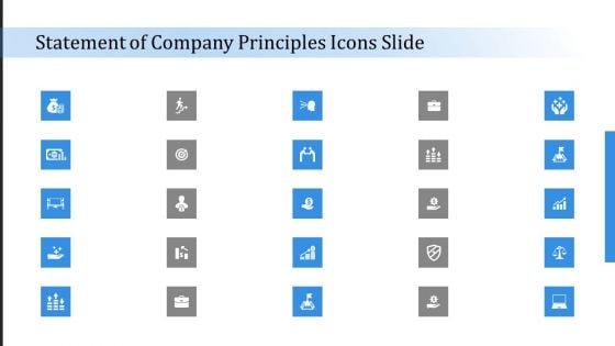 Statement Of Company Principles Statement Of Company Principles Icons Slide Ppt Summary Example PDF