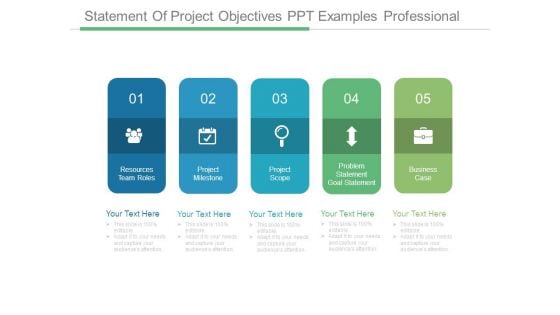 Statement Of Project Objectives Ppt Examples Professional