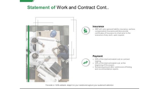 Statement Of Work And Contract Cont Insurance Ppt PowerPoint Presentation Summary Deck Statement Of Work And Contract Cont Insurance Ppt PowerPoint Presentation Summary Deck