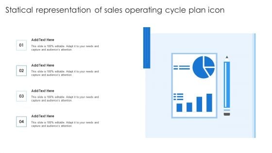 Statical Representation Of Sales Operating Cycle Plan Icon Pictures PDF