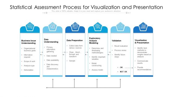 Statistical Assessment Process For Visualization And Presentation Ppt Styles Graphics Example PDF