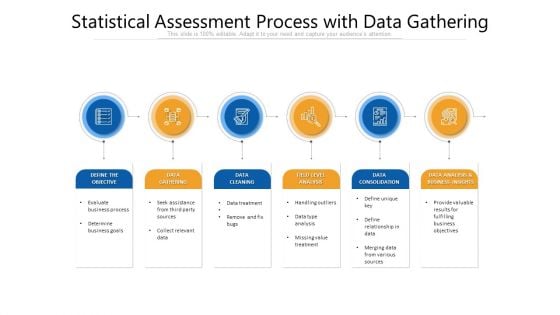 Statistical Assessment Process With Data Gathering Ppt Infographic Template Picture PDF