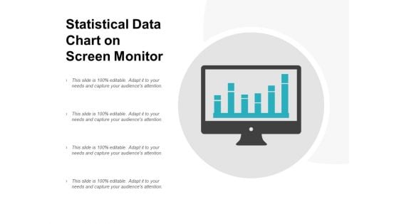 Statistical Data Chart On Screen Monitor Ppt PowerPoint Presentation Outline Summary